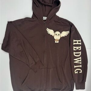 Cozy Hedwig Zip-Up Hoodie – Perfect for Harry Potter Fans